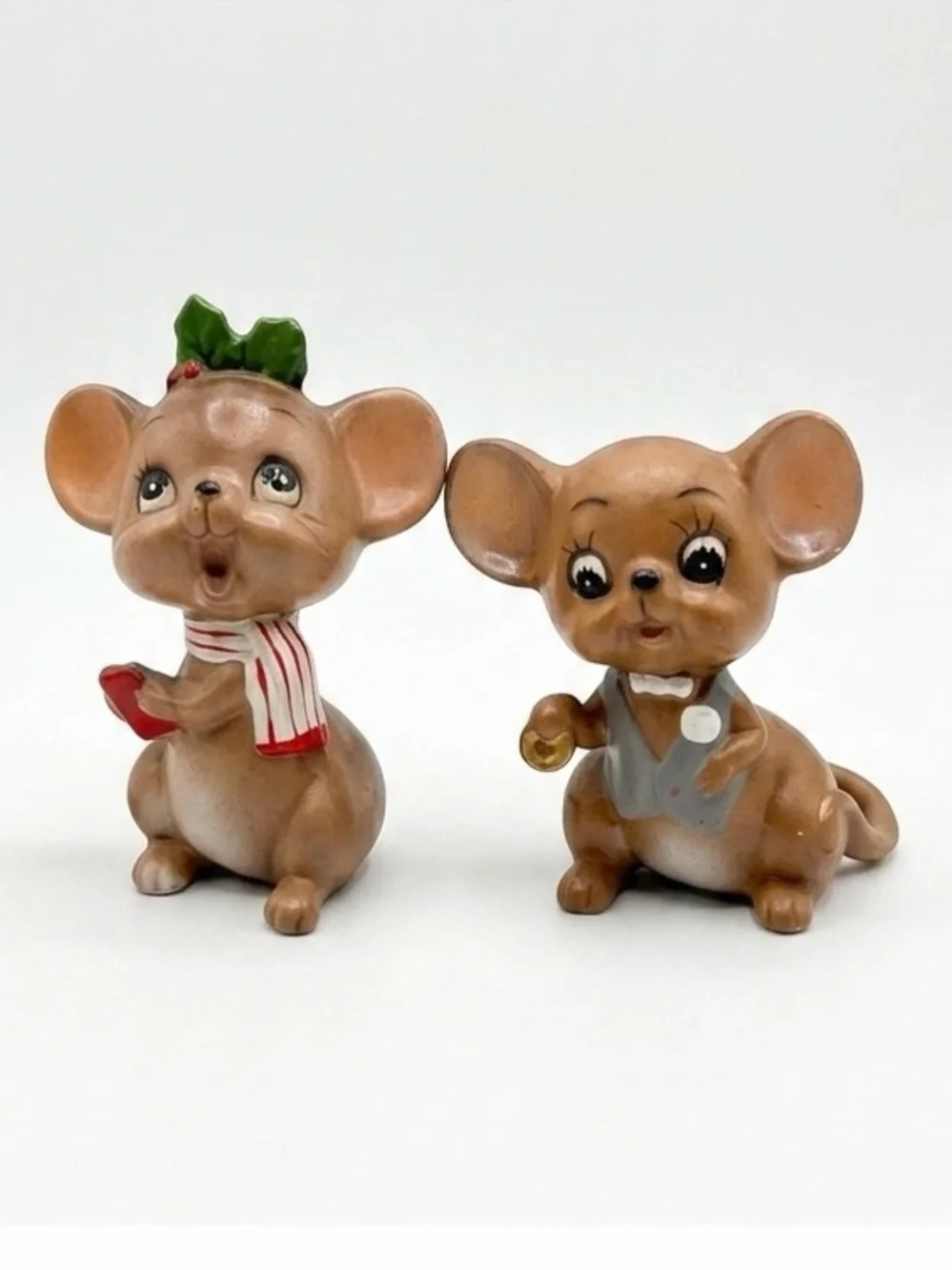 Vintage Josef Originals Mouse Figurines Set of 6 - Christmas & Everyday